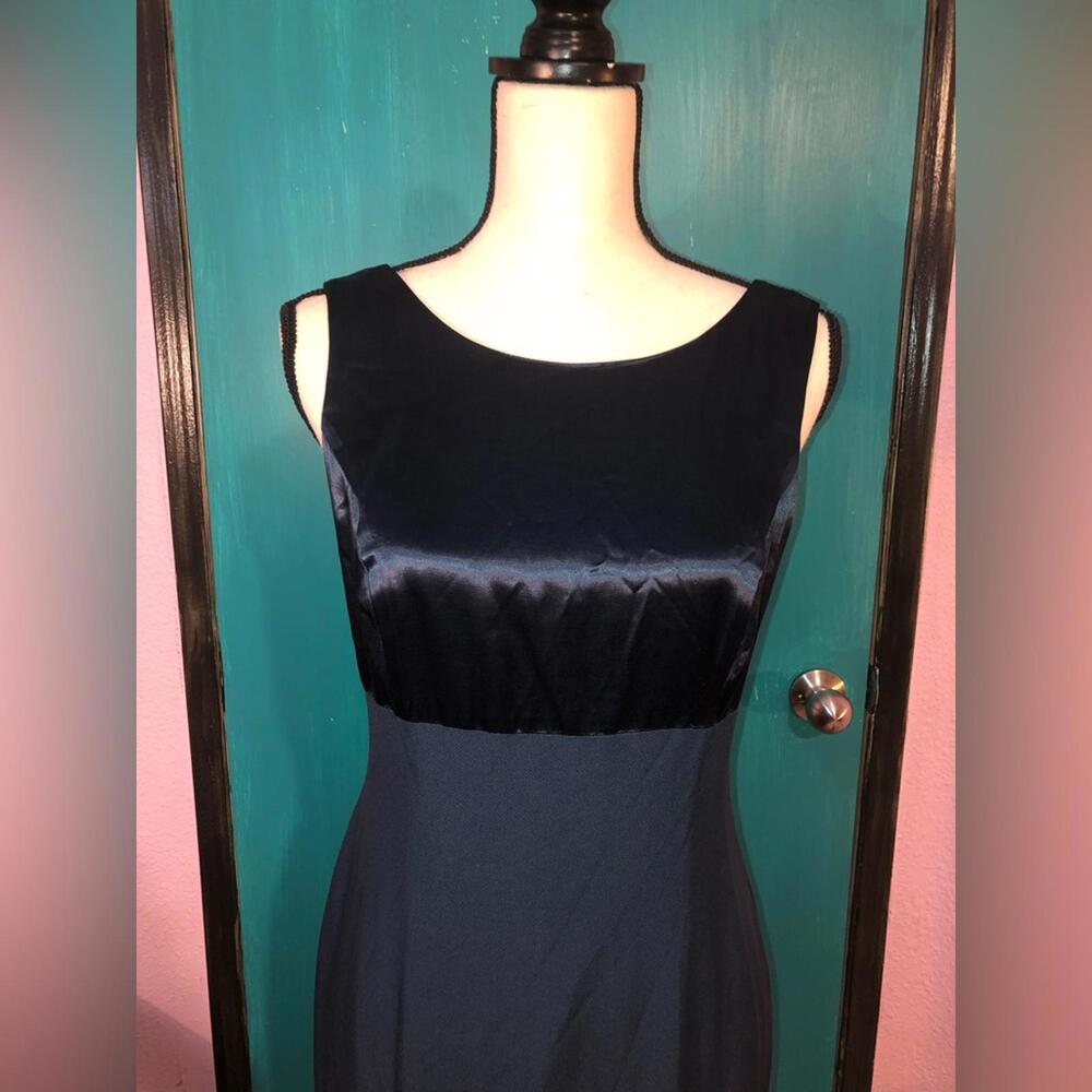 Y2K Satin Open Back Formal Maxi Dress Size M - Picture 7 of 9